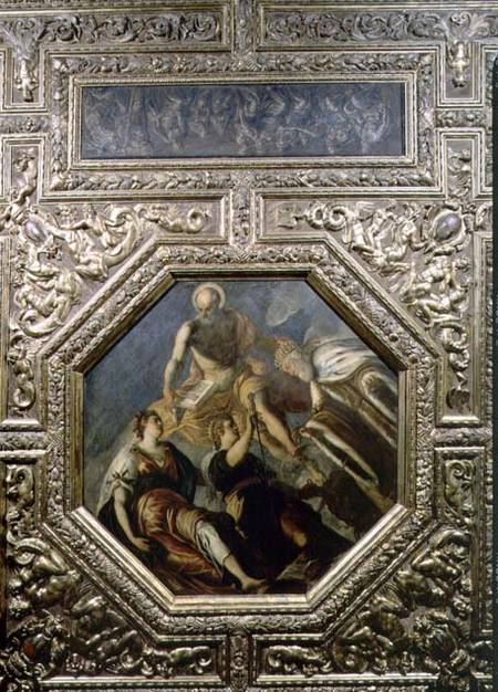 Doge G. Priuli Receiving Justice à Domenico Tintoretto