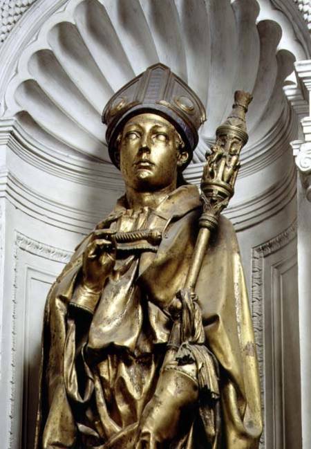 St. Louis of Toulouse, detail of sculpture à Donatello