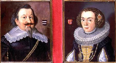 Portrait of a Man and his Wife à École néerlandaise