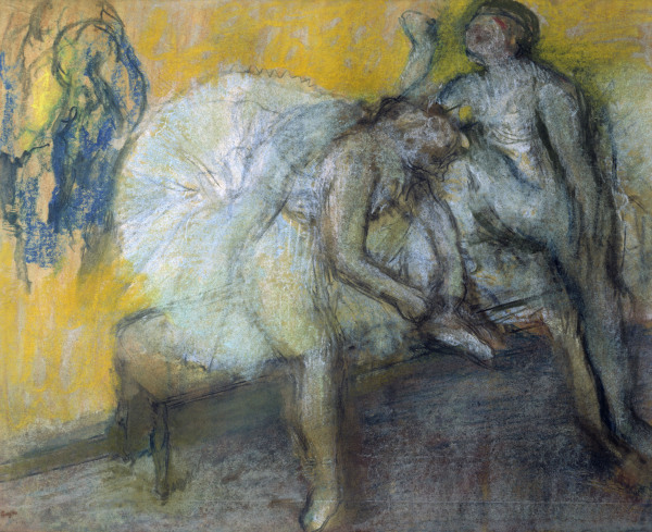 Two Dancers Relaxing à Edgar Degas