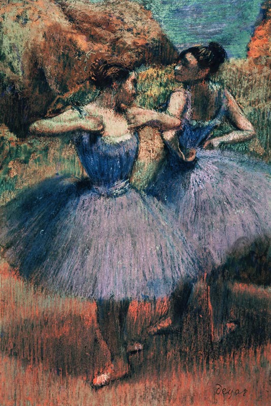 Dancers in Violet à Edgar Degas