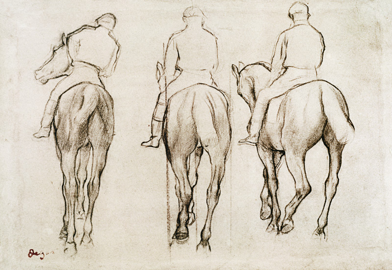 Jockeys à Edgar Degas
