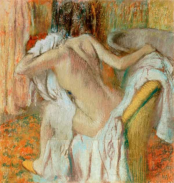 After the bath à Edgar Degas