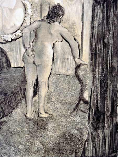 Illustration from 'La Maison Tellier' by Guy de Maupassant  à Edgar Degas
