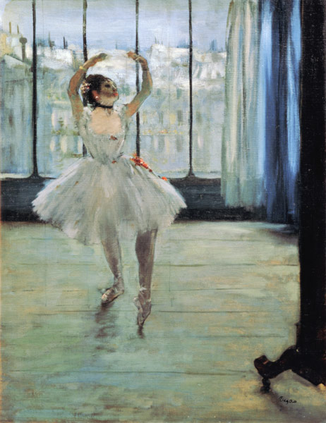 Danseuse devant une fenêtre à Edgar Degas