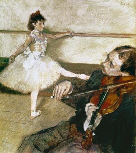 The Dance Lesson à Edgar Degas