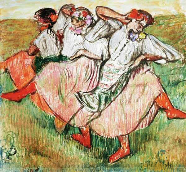 Three Russian Dancers à Edgar Degas