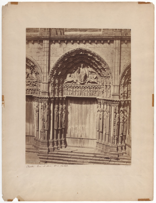 Chartres: Royal portal of the cathedral à Édouard Baldus