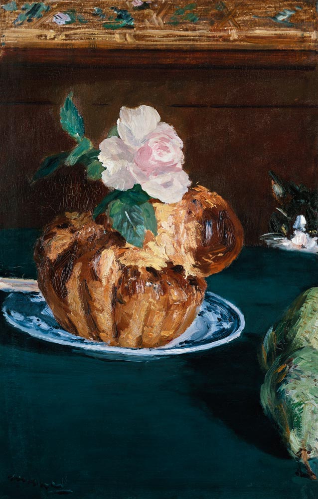 nature morte avec des brioches à Edouard Manet