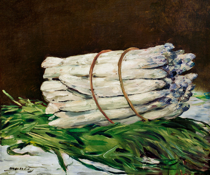 Botte d'asperges (Spargelstillleben) à Edouard Manet
