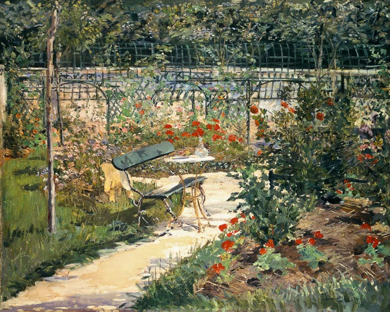 The Bench in the Garden of Versailles à Edouard Manet
