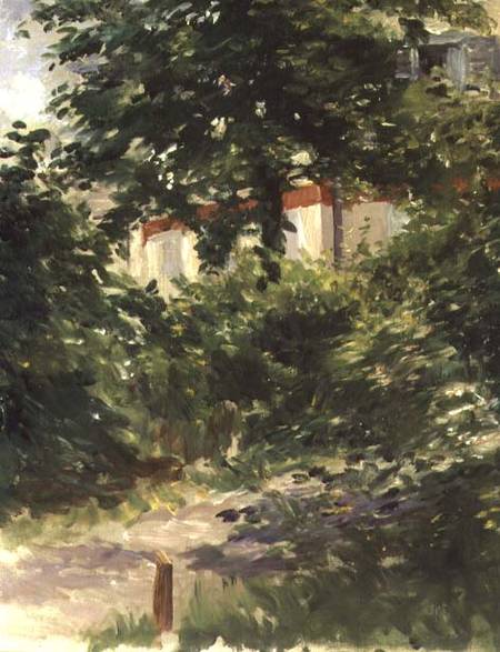 A Corner of the Garden in Rueil à Edouard Manet