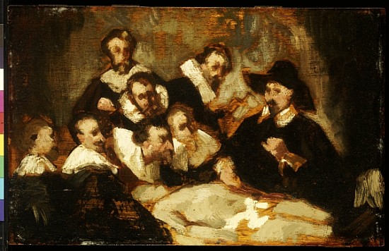 The Anatomy Lesson, after Rembrandt, c.1856 à Edouard Manet