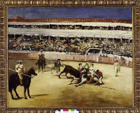 E.Manet / Combat de taureaux / v.1865-66