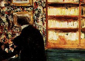 Monsieur Natanson dans sa bibliothèque. à Edouard Vuillard