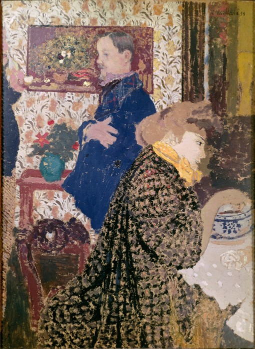 Vallotton and Misia in the Dining Room at Rue Saint-Florentin à Edouard Vuillard