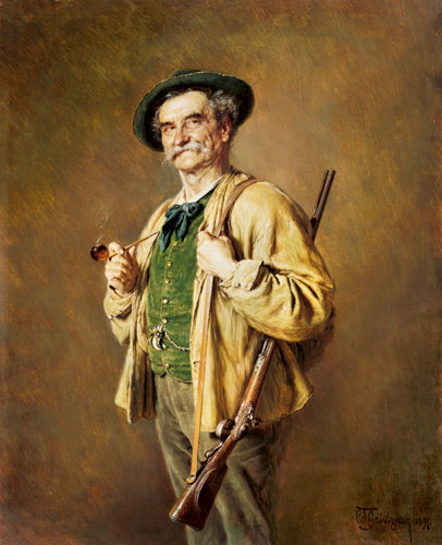 Le chasseur à Eduard Grützner