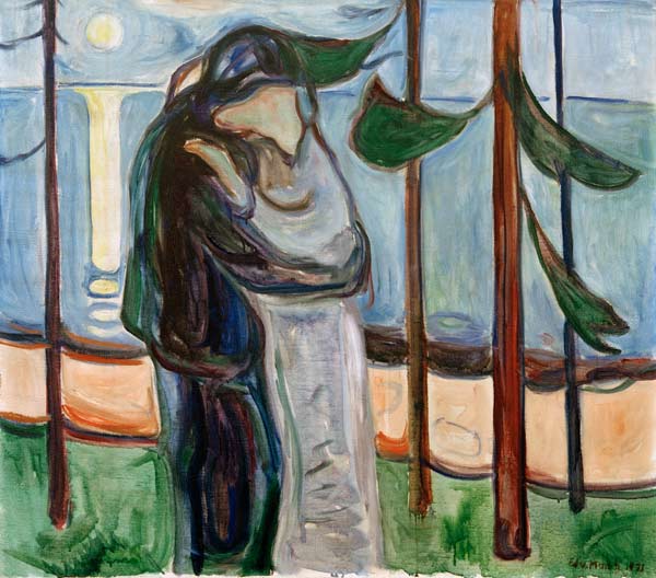 Kiss on the beach à Edvard Munch