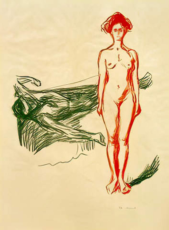 (Mörderin) Tod des Marat à Edvard Munch