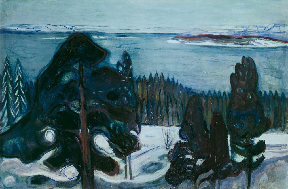 Winter Night à Edvard Munch