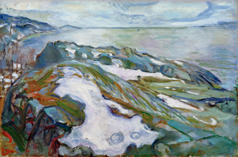 Winter landscape à Edvard Munch