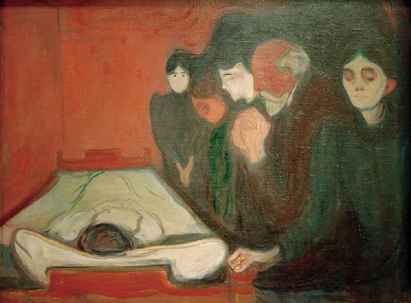 At the deathbed à Edvard Munch
