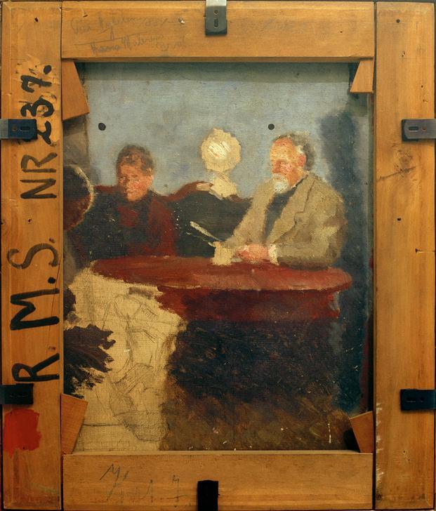Christian Munch at the Sitting Room Table à Edvard Munch