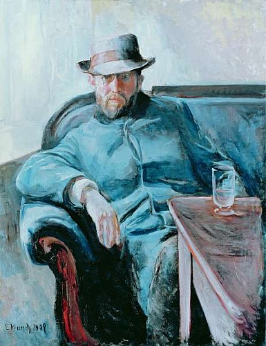 Portrait of Hans Jaeger à Edvard Munch