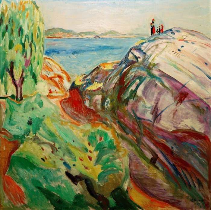 Summer and coast à Edvard Munch
