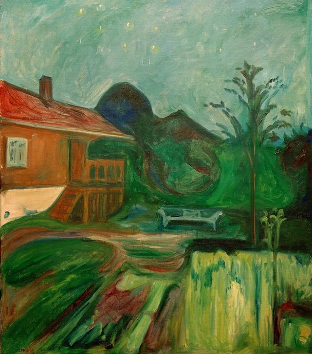 Summer Night.  Aasgaardstrand à Edvard Munch