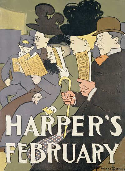 Harper's February à Edward Penfield