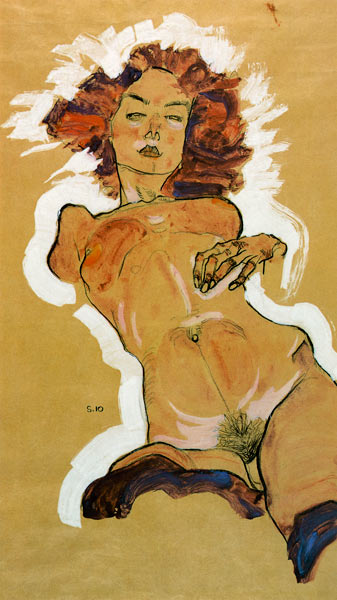 Nu féminin à Egon Schiele