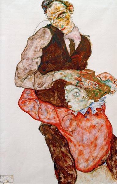 Les amoureux à Egon Schiele