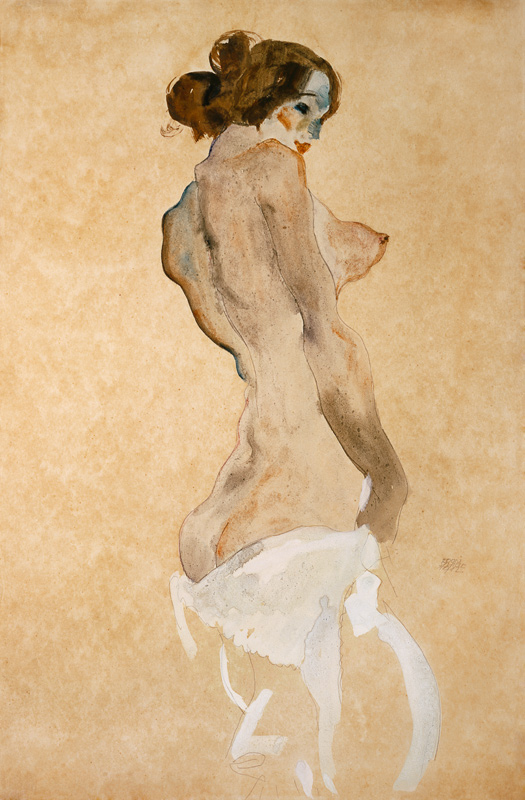 Standing Female Nude à Egon Schiele