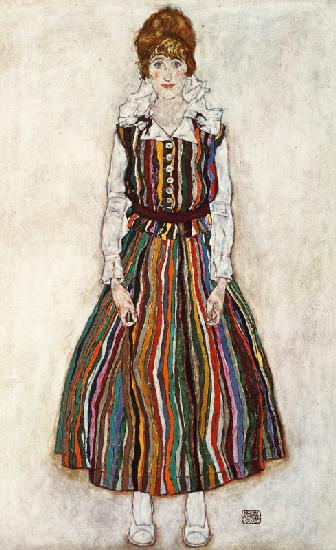 Portrait de Edith Schiele, épouse de l'artiste