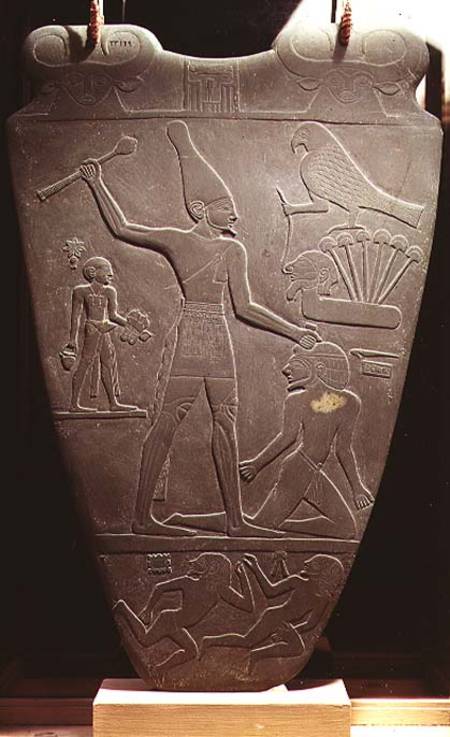 The Narmer Palette: ceremonial palette d - Egyptian