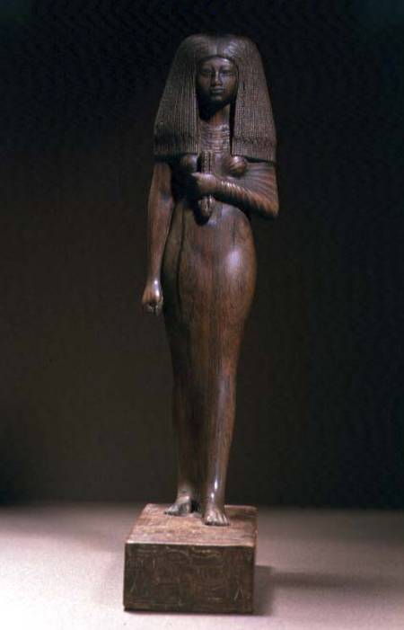 Statuette of the Tuya, head of the harem of Min, New Kingdom à Egyptien