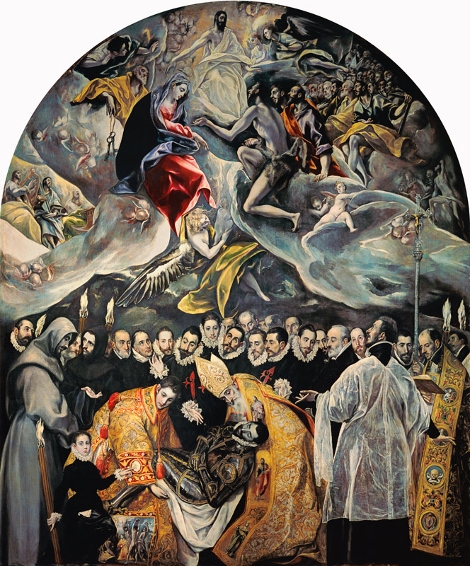 L'Enterrement du comte d'Orgaz à El Greco (alias Dominikos Theotokopulos)