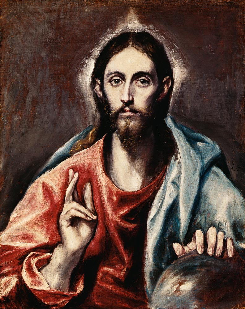 Le Rédempteur du monde à El Greco (alias Dominikos Theotokopulos)