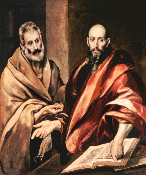 Les apôtres Pierre et Paul à El Greco (alias Dominikos Theotokopulos)