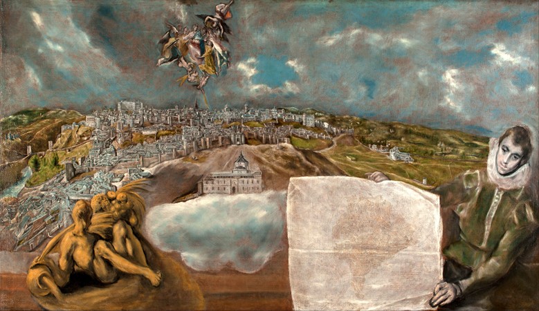View and Plan of Toledo à El Greco (alias Dominikos Theotokopulos)