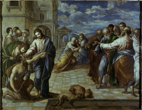 Christ healing the Blind à El Greco (alias Dominikos Theotokopulos)