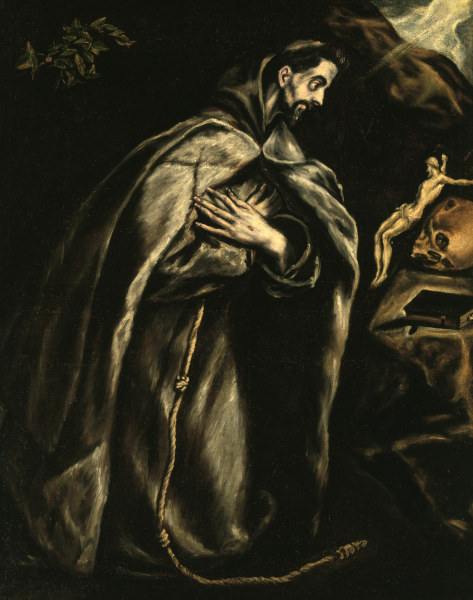 Francis of Assisi à El Greco (alias Dominikos Theotokopulos)