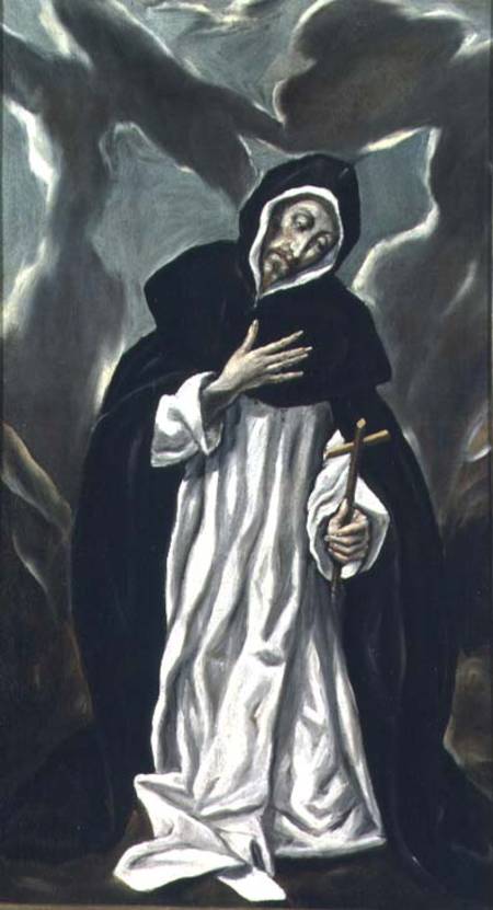 St.Dominic of Guzman (c.1170-1221) à El Greco (alias Dominikos Theotokopulos)