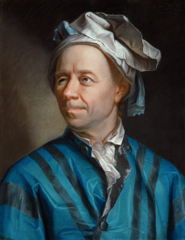 portrait du mathématicien Leonhard Euler à Emanuel Handmann