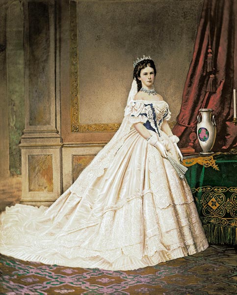 Kaiserin Elisabeth von Österreich im ungarischen Krönungskleid à Emil Rabending