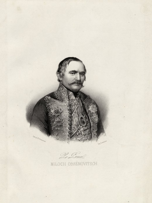 Miloš Obrenovic I (1780-1860), Prince of Serbia à Emile Desmaisons