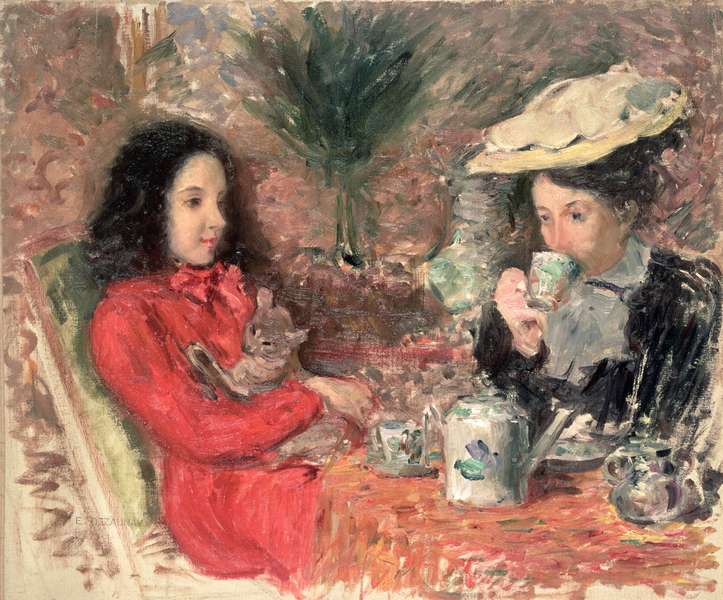 Tea Time, c.1900  à Emile Alfred Dezaunay