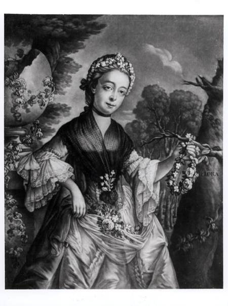 Elizabeth Chudleigh (1720-88) Countess of Bristol and Duchess of Kingston à École anglaise de peinture