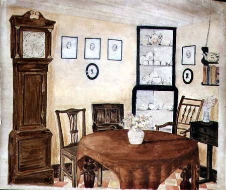 Interior of an Antique Dealer's House à École anglaise de peinture